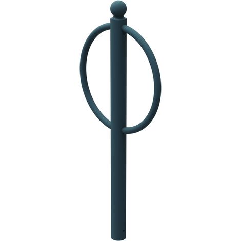Appui-vélos à sceller Cyclo Opus - cintré - acier - anthracite mat - RAL 7016 (1/3)