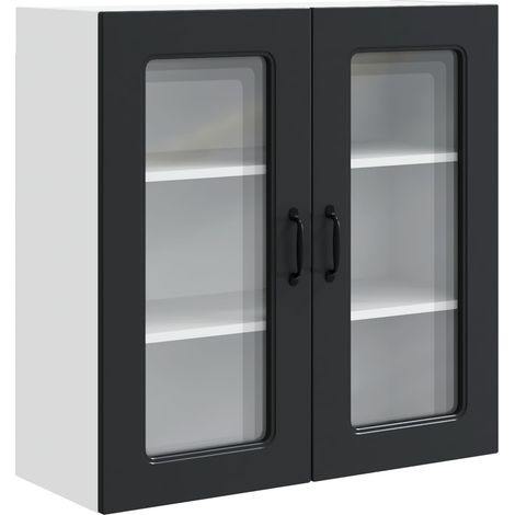 Maison Exclusive - Panel de lavaplatos Kalmar Negro 80 x 31 x 80