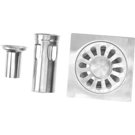 Scarico per bagno in acciaio inox, antiodore e repellente per insetti, facile installazione, durevole. (1/5)