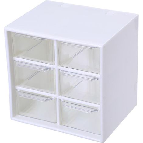 1pcs Rangeur de bureau, tiroirs amovibles, plastique transparent, design suspendu, pour fournitures et bijoux (1/5)