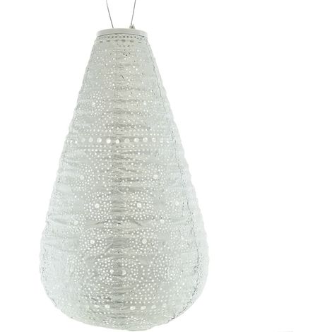 LUMIZ Solarlampe Tropfen Ø 28 cm silber