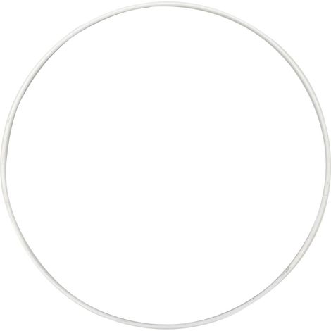 Vimin Box Anello Metallo D 30 Cm Bianco