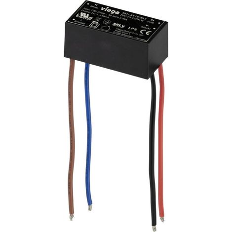 Viega AquaVip Netzteil 5841.71, Kabellänge 128mm, 24V, 0,83A, Schwarz (1/2)
