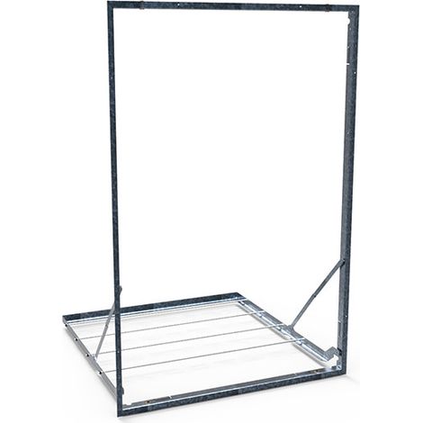 Précadre + grille anti-chute pour volet de désenfumage KAMOUFLAGE, D 540 x 475mm S&P (UNELVENT) 710557