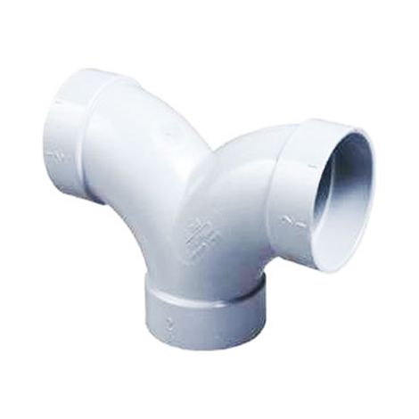 Atepac – Té 90° double en PVC – Raccord d'évacuation pour réseaux d'aspiration – Connexion angle droit – Dimensions au choix