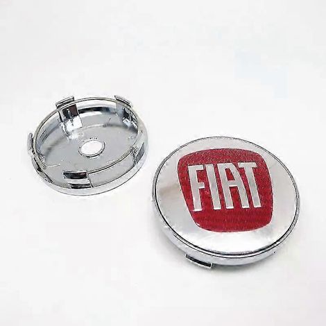 enjoliveurs de roue de 60 mm compatibles avec Fiat 500, Punto, Stilo, Bravo, Ducato, Freemont, 124 et 600. Protection anti-poussière. (1/4)