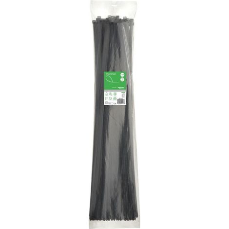 Collier serre-cable noir 780x8.8mm (blister de 100) pour fixation de fils et cables Ø 235mm max PA6.6 anti-UV Thorsman (1/2)