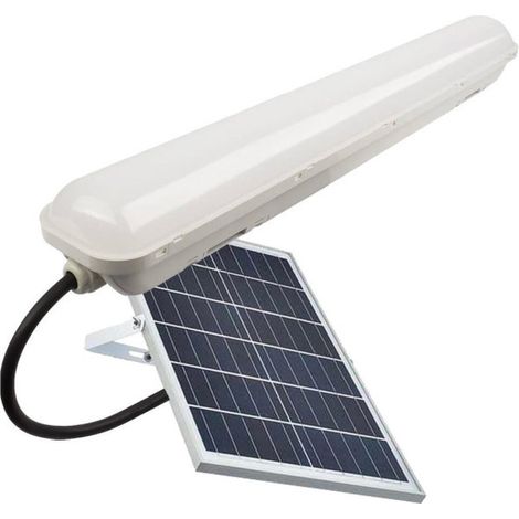 Lampada LED solare da 36 W  Luce bianca fredda  Pannello solare con telecomando  Timer  IP65 (1/5)