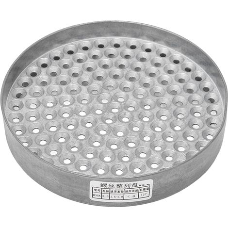 127 pièces plateau de rangement vis 3,5mm trous en V, organiseur de collecte et support de vis (1/5)