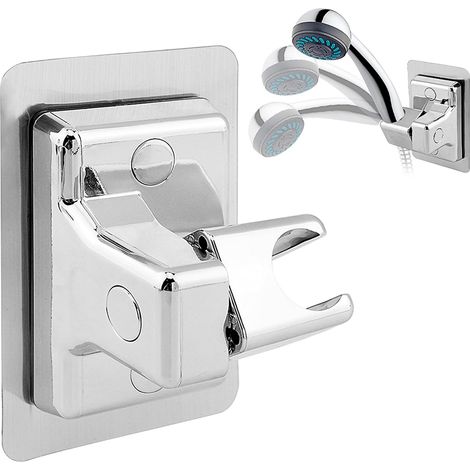 CSPARKV Duschkopfhalter 360° drehbar ohne Bohren – Universeller verstellbarer Duschhalter für Handbrause oder Duschkopf (1/4)