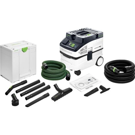Festool CT 15 CLEANTEC estrattore mobile 1200 watt 15 L ( 578327 ) + set di pulizia craftsman 8 pezzi ( 577258 )