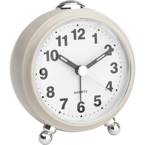 TFA Dostmann 60.1030.09 Quarz Wecker Beige Alarmzeiten 1 (1/5)