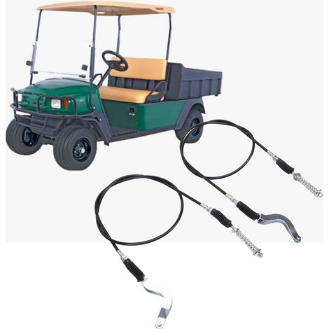 2 câbles de changement de vitesse avant/arrière 72341-G01 43-3/4 po de remplacement pour voiturette de golf EZGO ST350 ST480 Workhorse 1996-2025 (1/4)