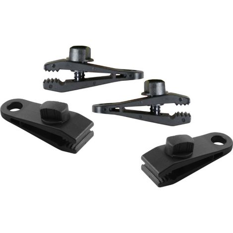 4 Stück Klammerclips zum Befestigen von Markisen und Planen. ø0,27x8x3cm Benson (1/2)
