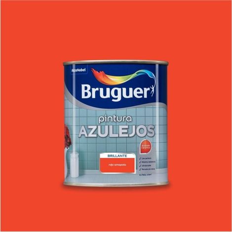 Bruguer Esmalte para azulejos cocinas y baños Rojo amapola  750 Ml (1/5)