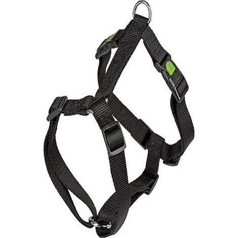 Imbracatura nera, modella di Miami, nylon per cani. 55-76 cm/20mm