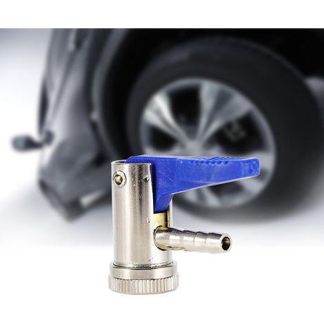 6mm Connecteur Valve Pneu à Clip, Embout Gonfleur, Adaptateur Chambre à Air Auto Moto, Raccord Rapide Gonflage (1/5)