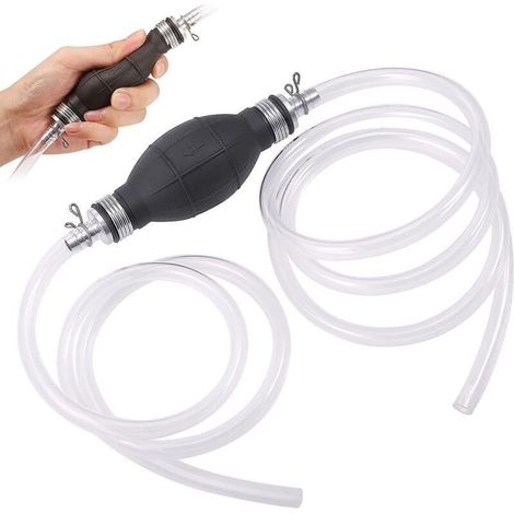 Pompe à siphon manuelle à essence, pompe de transfert manuelle pour diesel et eau, idéale pour 4x4, monospaces, tondeuses à gazon et aquariums