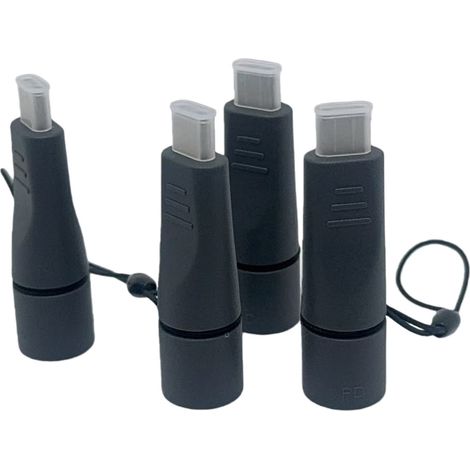 Type-C male to DC female adapter supports 20V 5A 100W, waterproof and anti-loss design. (1/4)