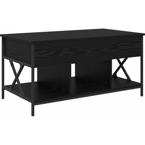 Maison Exclusive - Mesa de Café Roble Negro 100 x 55 x 48.5 cm
