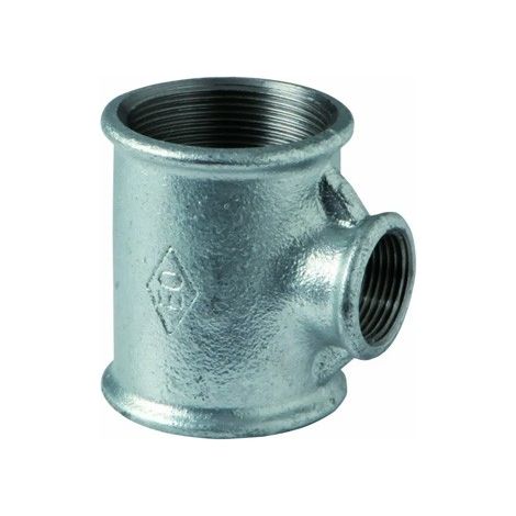 130R - Tee riduzione 3/4" x 1/2" x 1/2" in ghisa zincata 13005433