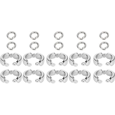 10 anneaux pour pattes de perroquets, accessoires d'entraînement à la mouche en extérieur avec clip d'ouverture 6 (1/5)