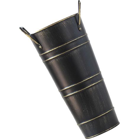 Porte-parapluie en métal avec poignée vintage - Seau décoratif pour la maison, le salon (1/5)