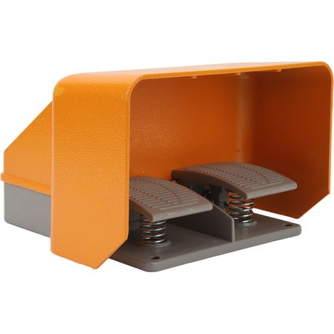 Automatischer mechanischer Doppelfußschalter mit Momentfunktion und Schutzabdeckung, 220 V (1/5)