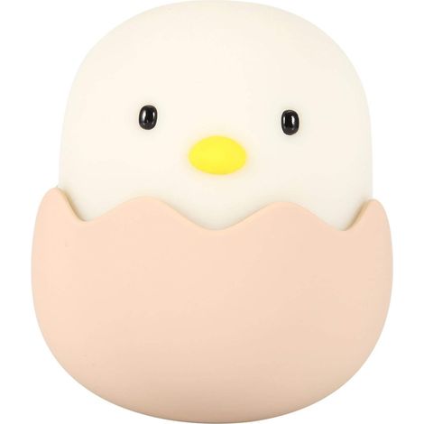 MINKUROW Luces Nocturnas Para Niñas, Luz Nocturna Led Portátil De Silicona Para Guardería, Luz Nocturna Usb Para Niños Pequeños, Lindo Pollito, Control Táctil, Para Bebés, Niños, Adultos (Blanco Frío) (1/5)