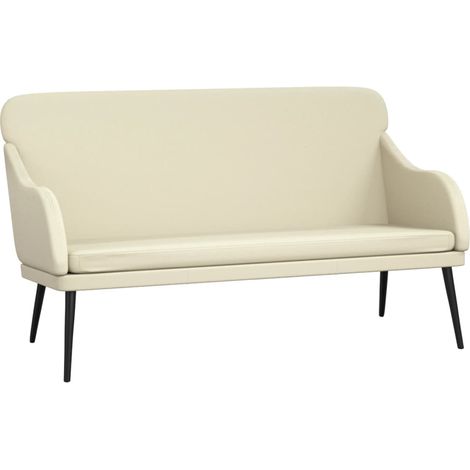 Panca/lounge 110 x 76 x 80 cm crema sintetico 020010490
