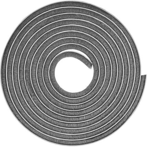 Burlete de cepillo sin adhesivo para ventanas y puertas correderas – Sellado óptimo – Longitud 10 m – Ancho 14 mm – Para espacios reducidos (1/2)