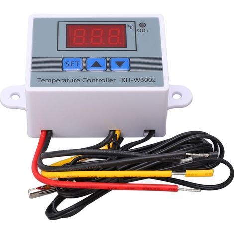 Thermostat de régulateur de température numérique, interrupteur de refroidissement et de chauffage avec sonde étanche 10A 24V 240W (1/5)