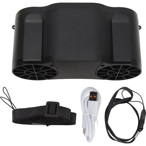 3-in-1 Tragbarer Gürtelventilator, 20000 mAh, einstellbare Geschwindigkeit für den Einsatz im Freien (1/5)