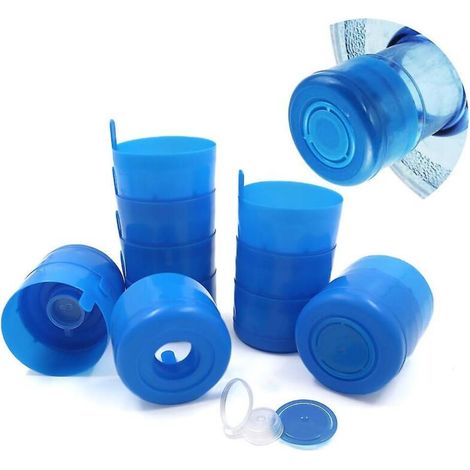 Lot de 12 bouchons réutilisables anti-fuites pour bonbonnes d'eau de 3/5 gallons (1/5)