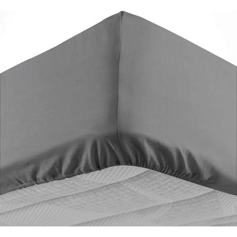 Sábana ajustable douceur dinterieur Lina antracita 90x190 cm