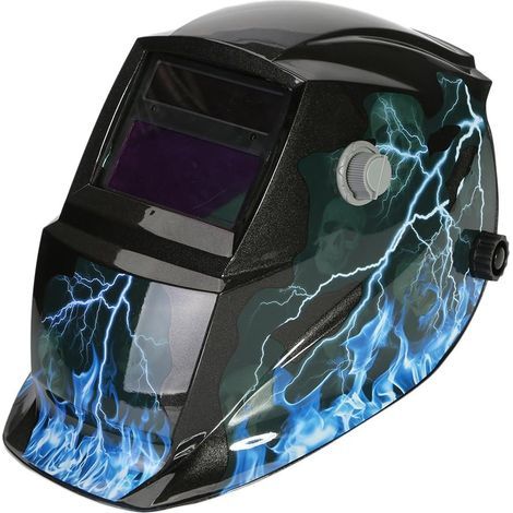 GENERIC-Casque de Soudure Automatique - Masque de Soudure avec 2 Lentilles et 2 Capteurs de filtre à ombre réglables DIN9-13 pour le soudage à l'arc de MIG TIG MAG [Classe énergétique A+++] (1/5)