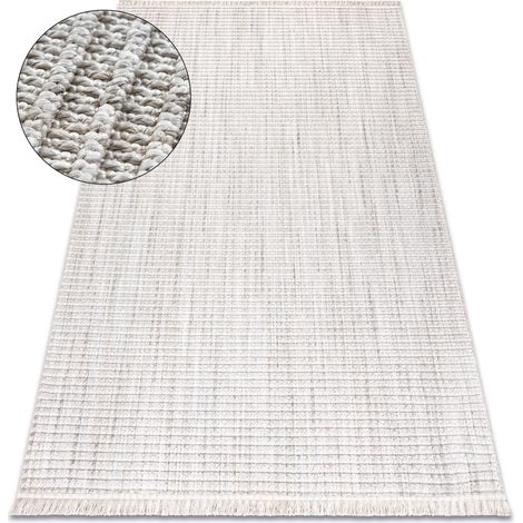 Teppich NANO FH72A Melange, Schlinge, flach gewebt grau grey 80x150 cm