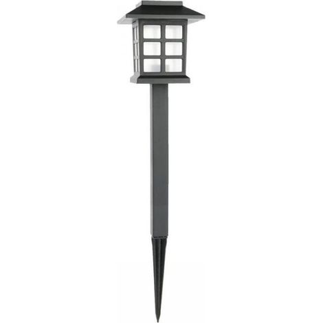 Lanterne Exterieure - Solaire - Plastique - Gris - Pour Jardin - 1 Unite