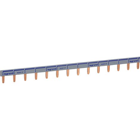 Peigne d'alimentation universel Phase + Neutre HX³ - longueur 57 modules ou 1m - 404937
