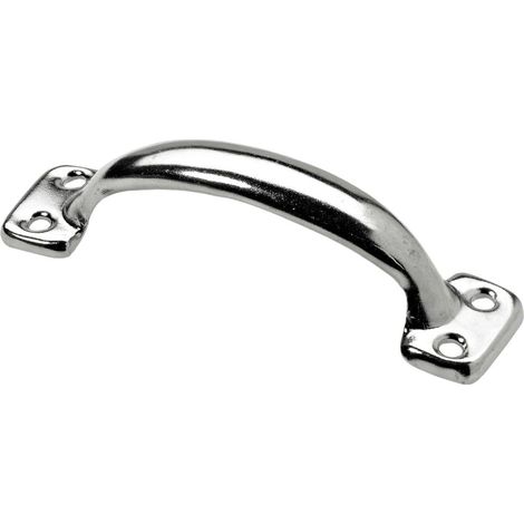 Hettich Möbelgriff Stahl silber 20,0 x 75,0 x 21,0 mm - 1 Stück Möbelgriffe