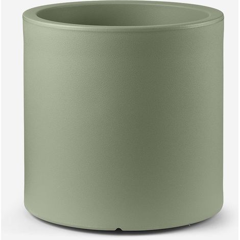Vaso da esterno design cilindrico Loto cilindro 45 - Verde (1/3)
