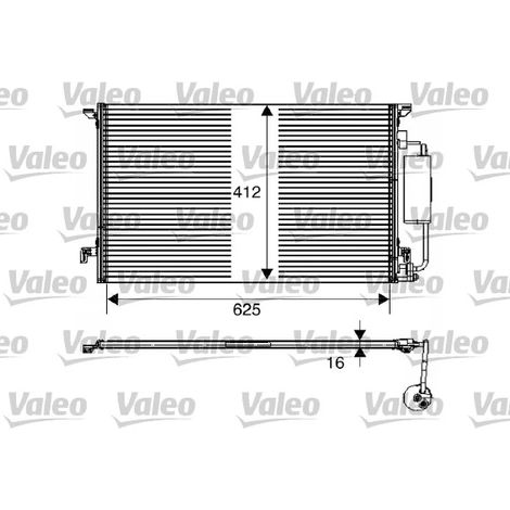 Condenseur, climatisation Valeo 817712 CADILLAC 12793295 12793296