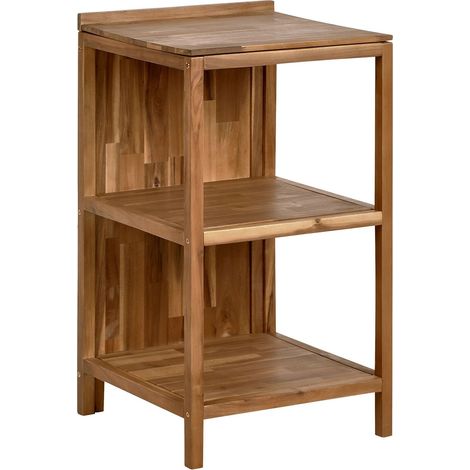 Outdoor Kitchen Island VENOSA Acacia Wood Brown