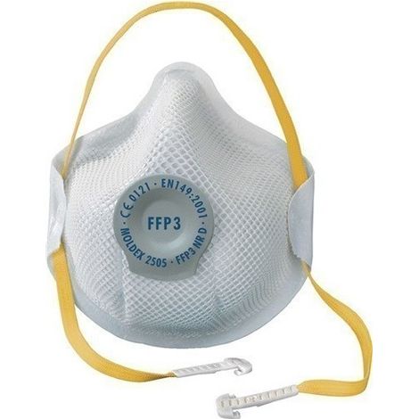 Máscara anti polvo 2505 válvula, FFP3 NR D (por 10)