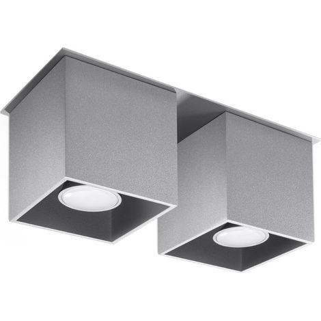 Lámpara de techo Delta 2 GU10 gris ALU lumilo 00.134.64 (1/5)