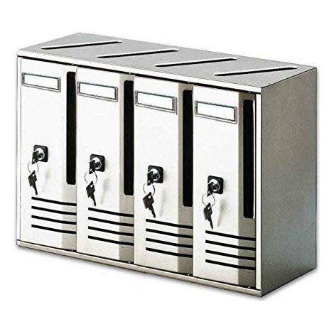 CASSETTE POSTALI ARGENTO 4 EL. ALUBOX (1/3)