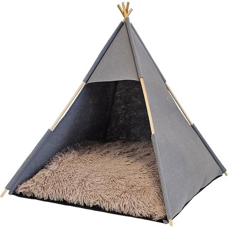 Nobby Katzenzelt Tenda 70 x 70 cm grau Bett (1/3)