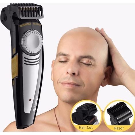 Tondeuse Cheveux Chauve Rechargeable 9 Longueurs Peigne - Marske - Noir (1/4)