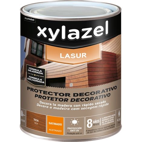 PROTECTEUR BOIS LASUR EAU SATINÉ TECK