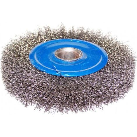 Brosse à disque métallique 120 mm, alésage 22 mm (1/2)